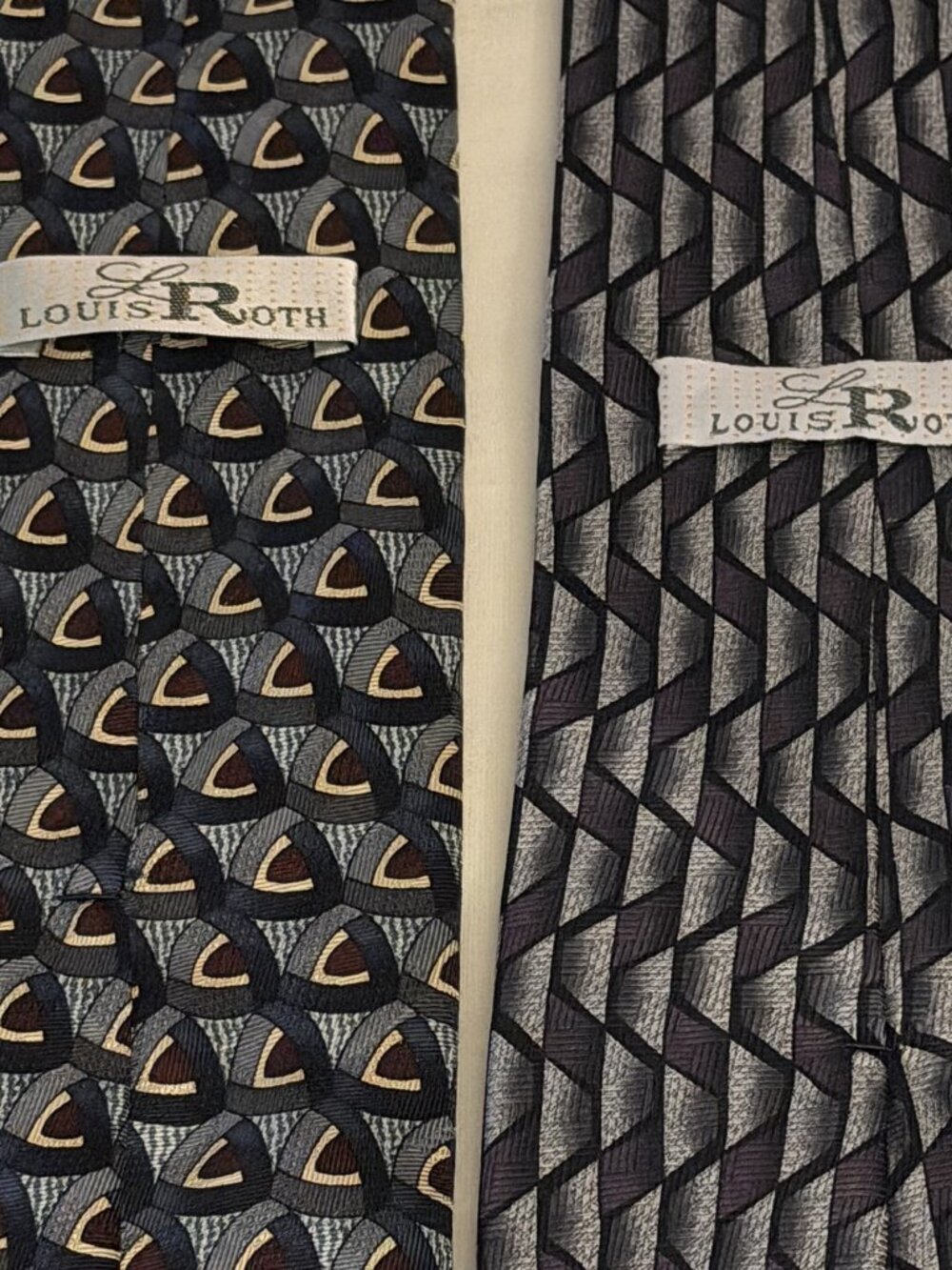 Louis Roth Vintage All Silk Neckties 2x